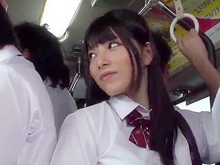 Fucking a Horny Teen on Public Bus in Tokyo with Nippon Porn