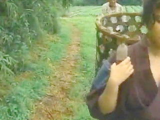 Fucking a hot and horny rural Asian girl in a nippon rice field